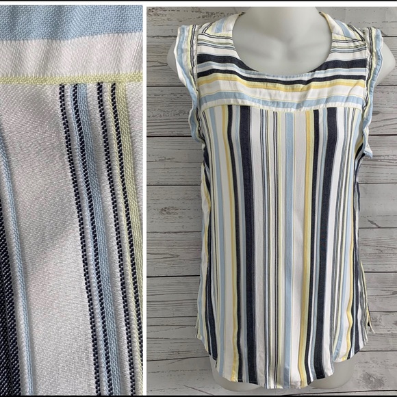 LOFT Tops - Ann Taylor LOFT Sleeveless Striped Top Size M/P